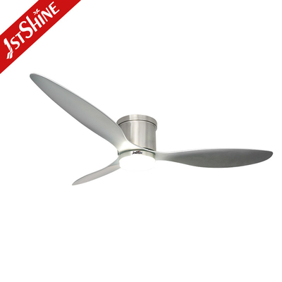 52" Flush Mount LED Ceiling Fan With 3 ABS Blades