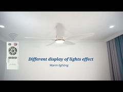 원격 제어 5개 속도를 가진 장식적인 60 인치 플라스틱 5 잎 천장 선풍기