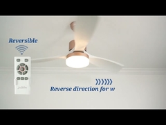 높은 RPM 대형 기류 플라스틱 실내 천장 선풍기 가역 DC 모터