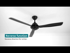 Patio 52 Inch Industrial Metal Blade Ceiling Fan With Remote Control