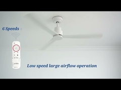 무소음 DC 모터 5 속도 3색 변경 조명 실내 천장 선풍기