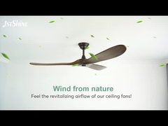 60 인치 백색 LED 천정 선풍기 조용한 직류 전동기 현대 선풍기 빛