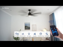 더 큰 천장 팬 라이트 6 Abs 블레이드 현대 블랙 높은 공기 부피