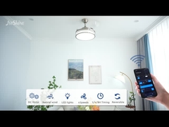 보이지 않는 천장 팬 위트 디메이블 LED 라이트 3 PC 블레이드 실내 침실