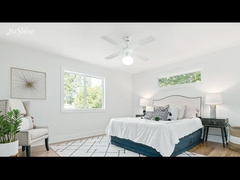 전통적인 35W 장식 천장 팬 당겨 체인 4 MDF 블레이드 침실 방