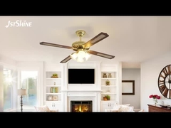 전통적인 35W 장식 천장 팬 당겨 체인 4 MDF 블레이드 침실 방