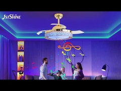 색상 변경 3000K 철회 가능한 천장 팬 호텔 침실용 조명