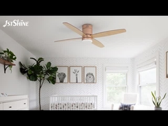 LED 낮은 프로필 침실 Mdf 블레이드 조용한 DC 모터와 함께 원격 천장 팬