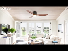 52 인치 플러시 장착 팬 천장 빛 장식 플라스틱 DC 모터