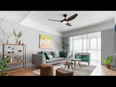 나무 곡물 ABS 블레이드 원격 제어 장치로 천장 팬