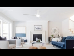 비틀 수 있는 빛 원격 제어 DC 모터와 함께 흰색/검은 천장 팬