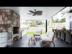 열대풍 디자인 52인치 DC 모터 천장 선풍기, ABS 블레이드 5개 포함