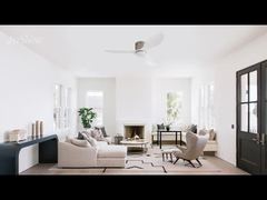 모던 천장 선풍기 48인치 플라스틱 날개 DC 모터 듀얼 기능 모델 (선택 사양 조명 키트 포함)