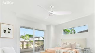 조용한 냉각을 위한 현대적인 52인치 미니멀리스트 천장 선풍기