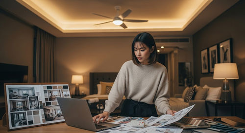 에 대한 최신 회사 뉴스 실내 디자이너들이 천장 선풍기 조명을 선호하는 이유