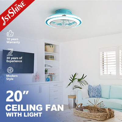 품질  Blue Modern 220V LED Ceiling Fan With Dimming LED Light And Remote Control 공장