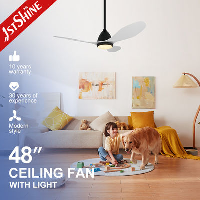 품질  Noiseless 110V 240V Dimmable LED Ceiling Fan With 3 Colors Change Light 공장